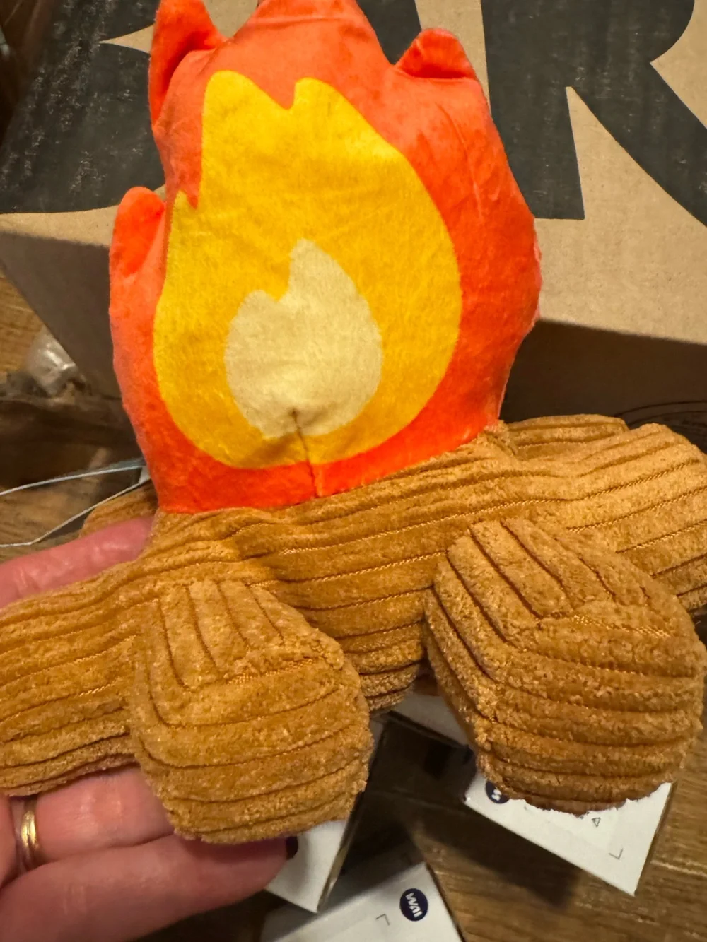 Bark Box Campfire Plush Dog Toy NEW M-L flame, fire